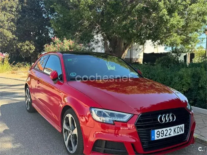 Usado Audi A3 S-Line 150 CV (110 kW) 2019 Rojo Berlina