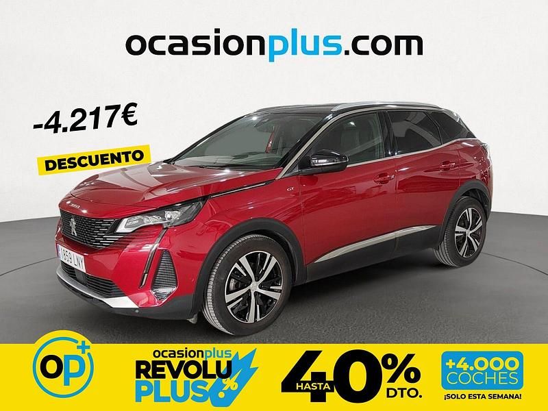 Usado Peugeot 3008 GT 130 CV (95 kW) 2021 Rojo SUV