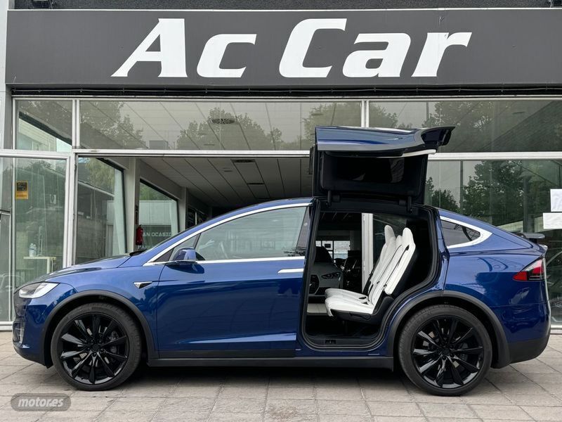 Azul Usado 2019 Tesla Model X SUV | 54.890 € - Imagen 1/4