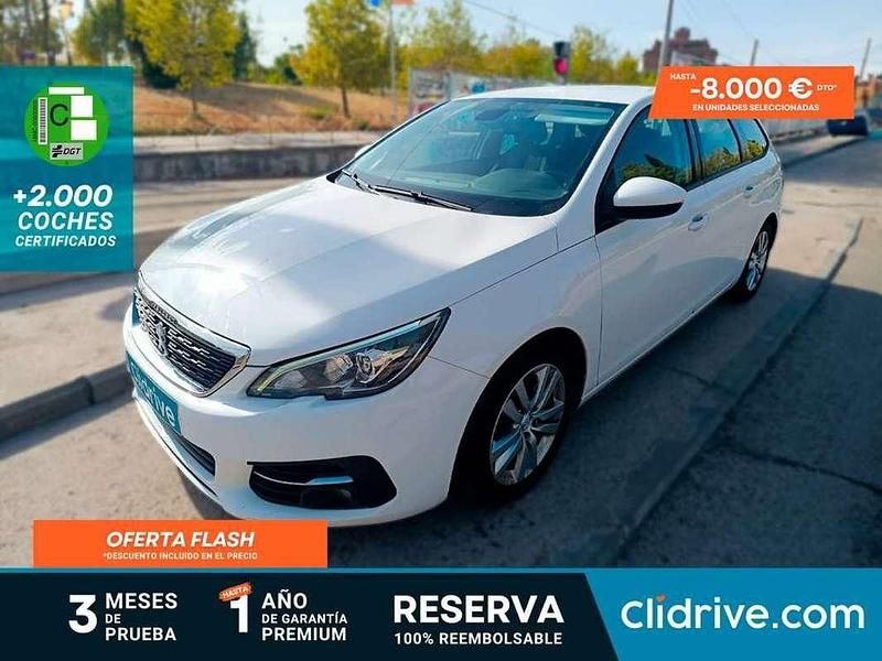 Blanco Usado 2020 Peugeot 308 Active Familiar | 7290 € (Buen precio) - Imagen 1/3