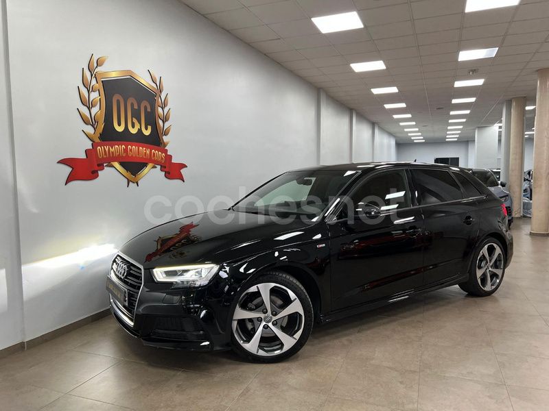 Negro Usado 2019 Audi A3 Sportback S-Line Berlina | 19.990 € (Precio justo) - Imagen 1/4
