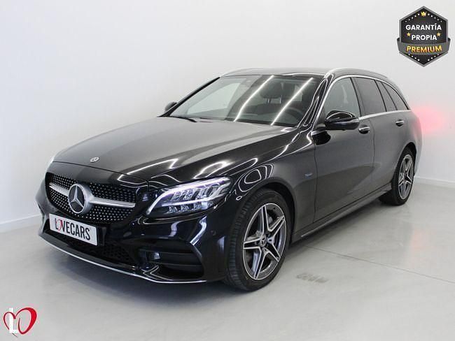 Usado Mercedes C300e AMG 306 CV (225 kW) 2020 Negro Familiar