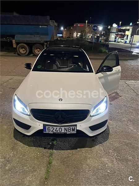 Usado Mercedes C220 AMG line 170 CV (125 kW) 2016 Blanco Berlina