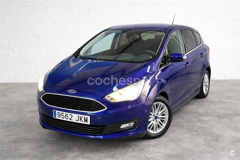 Azul Usado 2015 Ford C-MAX Trend Monovolumen | 8300 € (Precio justo) - Imagen 1/4