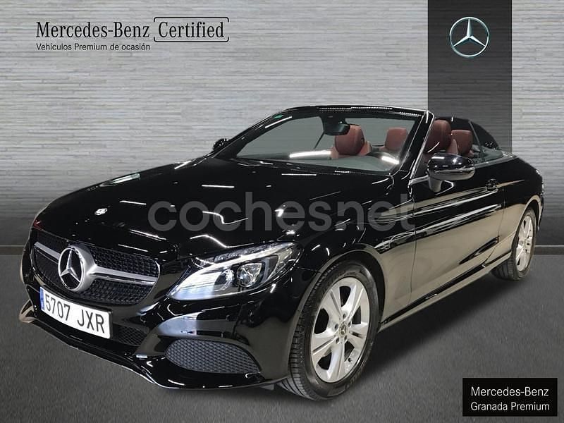 Negro Usado 2017 Mercedes 200 Descapotable | 28.900 € (Precio justo) - Imagen 1/4