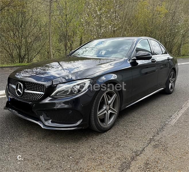 Usado Mercedes C200 AMG 136 CV (100 kW) 2017 Negro Berlina