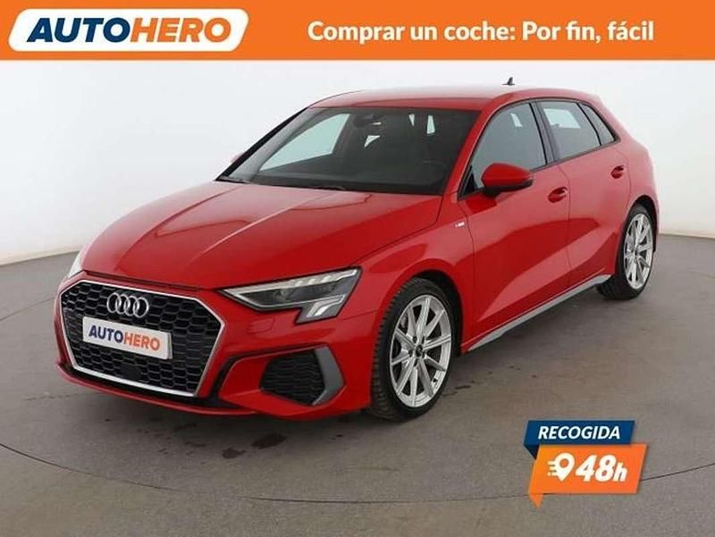 Usado Audi A3 S-Line 150 CV (110 kW) 2021 Rojo Berlina