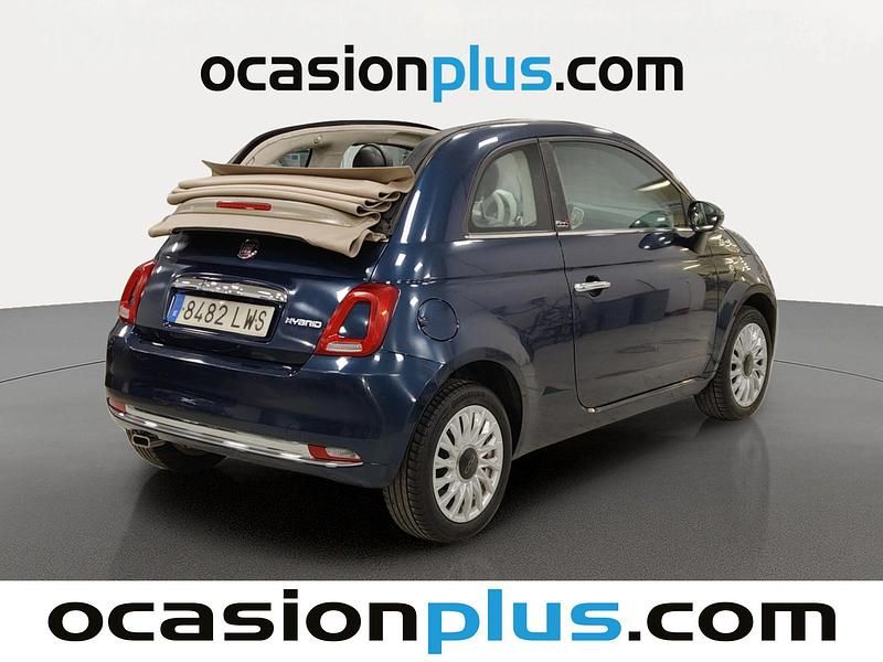 Usado Fiat 500C Dolcevita 71 CV (52 kW) 2022 Azul Descapotable