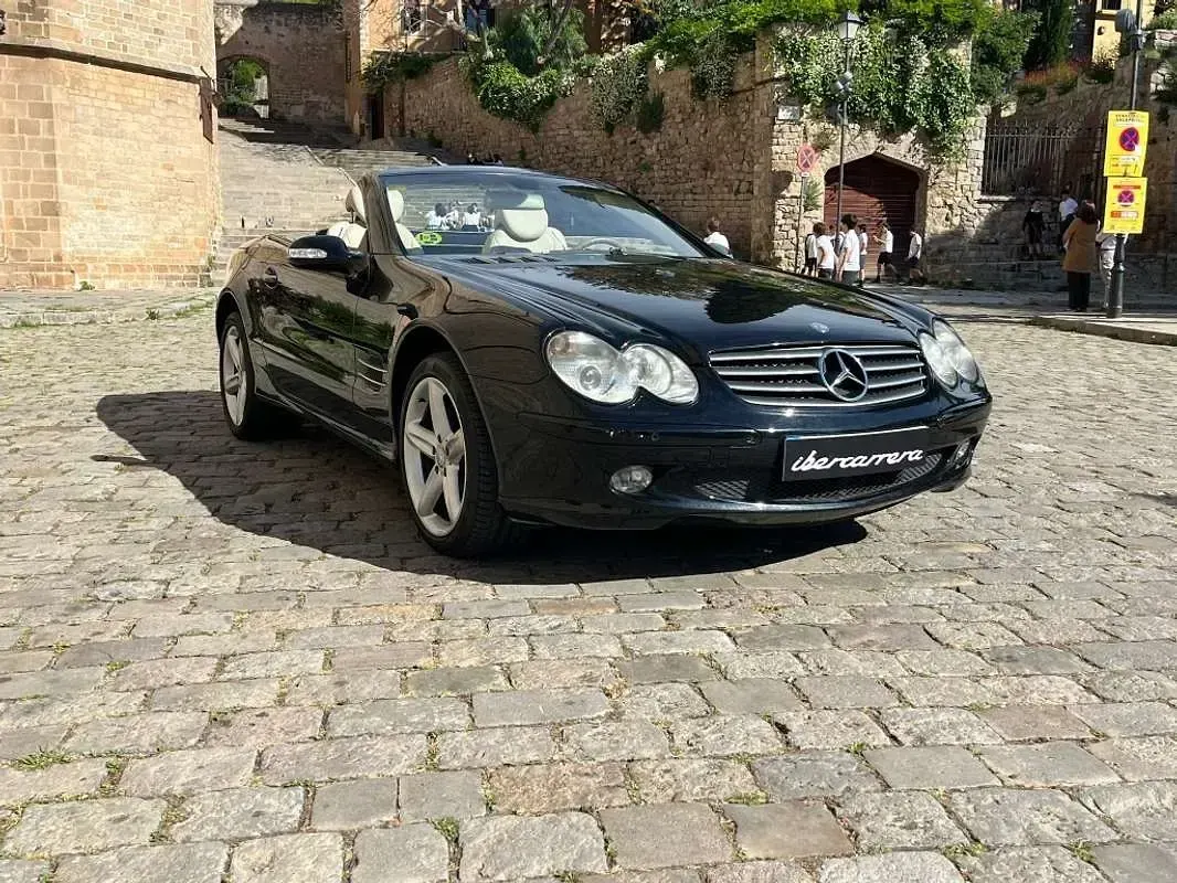 Usado Mercedes SL500 306 CV (225 kW) 2002 Negro Descapotable