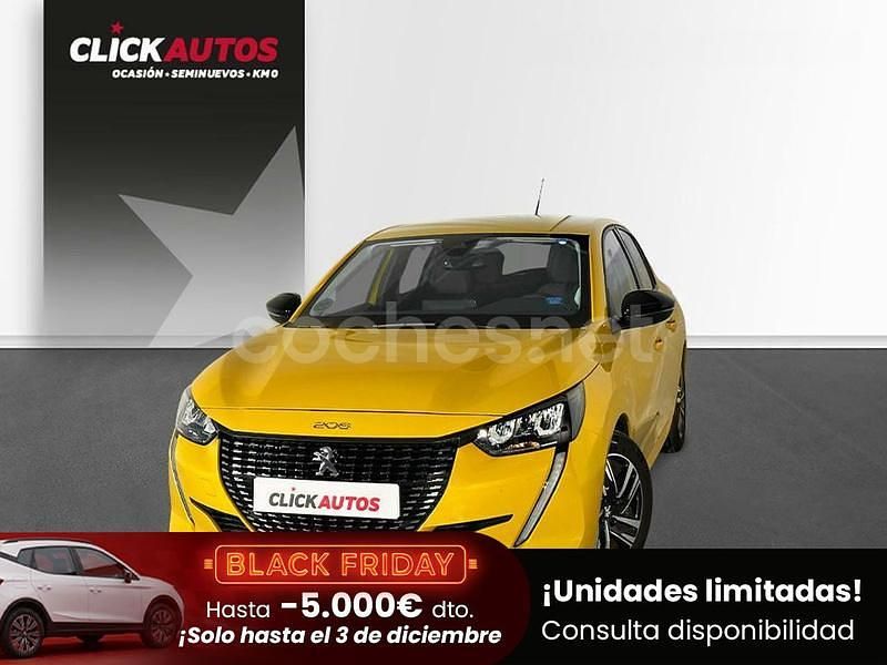 Amarillo Usado 2022 Peugeot 208 Allure Utilitario | 12.750 € (Precio justo) - Imagen 1/4