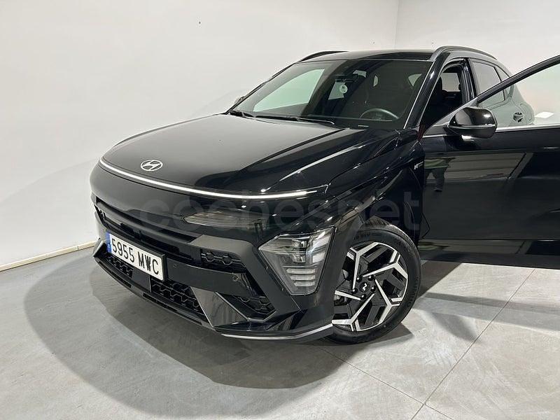 Usado Hyundai Kona N Line 129 CV (94 kW) 2024 Negro SUV