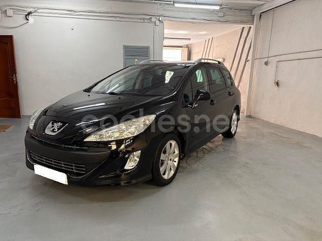 Usado Peugeot 308 SW Sportium 110 CV (80 kW) 2010 Negro Familiar
