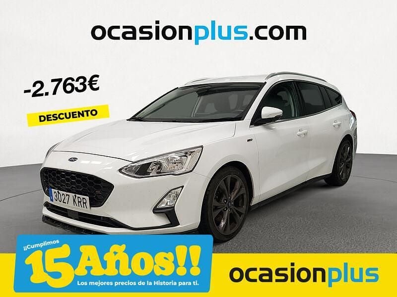 Blanco Usado 2018 Ford Focus Trend Familiar | 12.690 € (Precio justo) - Imagen 1/4