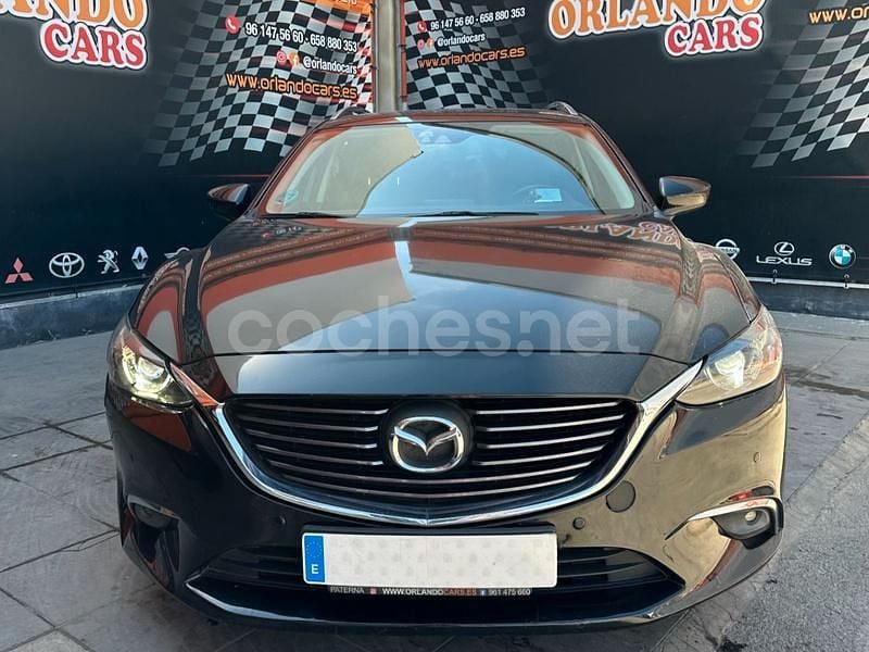Usado Mazda 6 Luxury 150 CV (110 kW) 2015 Negro Familiar