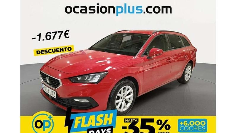 Usado Seat Leon ST Style 150 CV (110 kW) 2020 Rojo Familiar