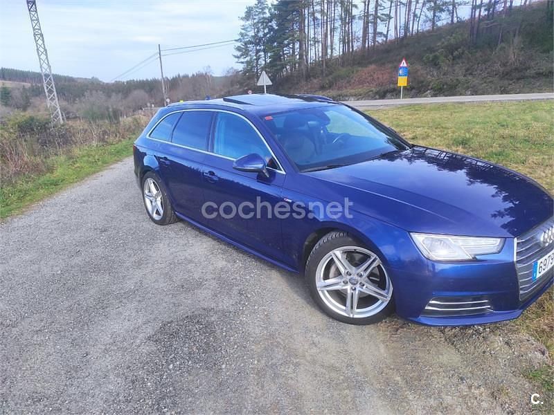 Usado Audi A4 S-Line 190 CV (139 kW) 2016 Azul Familiar