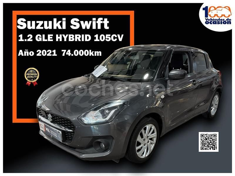 Gris / plata Usado 2021 Suzuki Swift Berlina | 14.995 € (Un poco caro) - Imagen 1/4