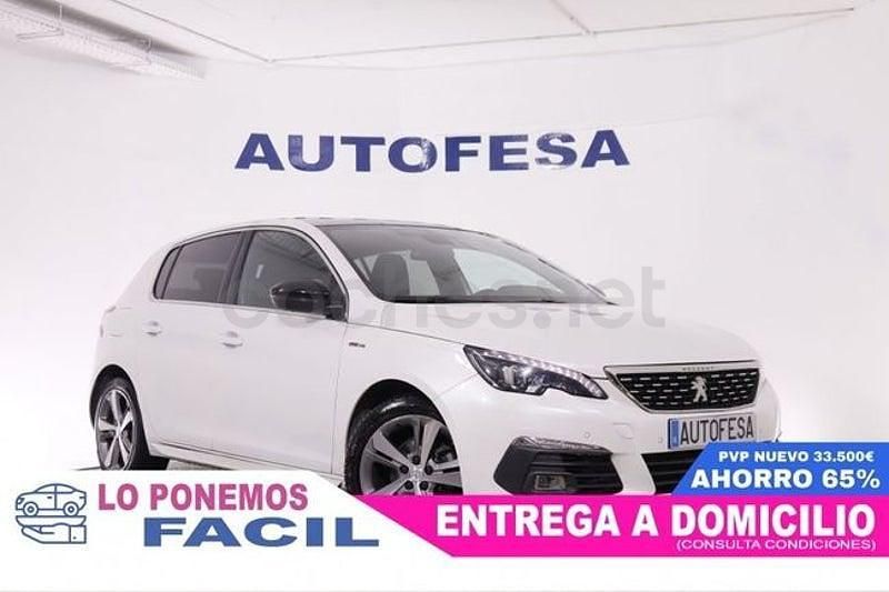 Usado Peugeot 308 GT-line 130 CV (95 kW) 2019 Blanco Berlina