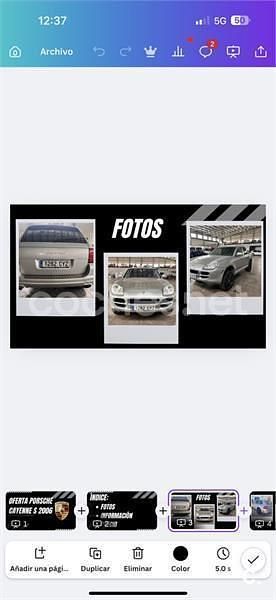 Gris / plata Usado 2005 Porsche Cayenne S SUV | 8850 € (Super precio) - Imagen 1/4
