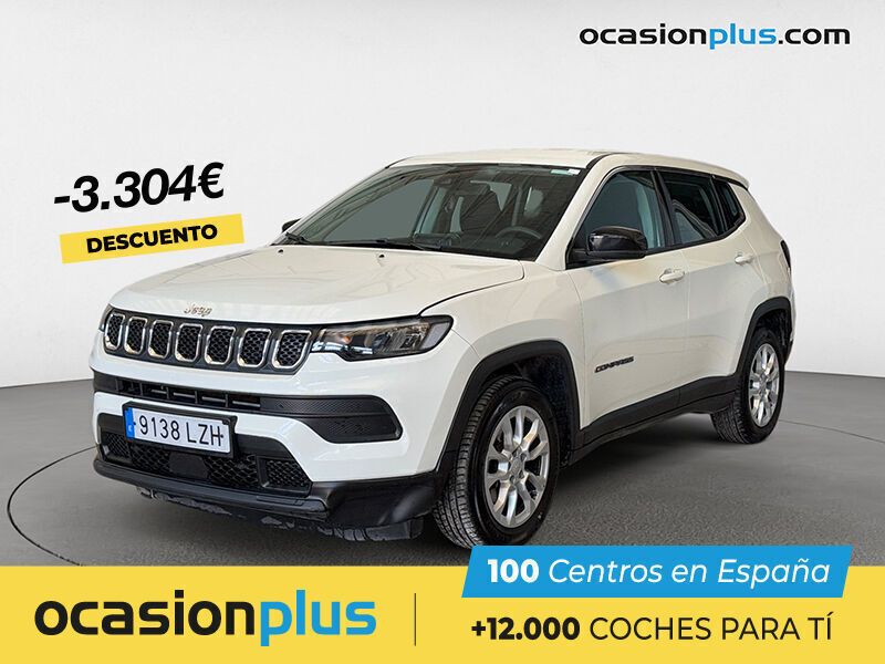 Blanco Usado 2022 Jeep Compass Longitude SUV | 21.555 € (Precio justo) - Imagen 1/4