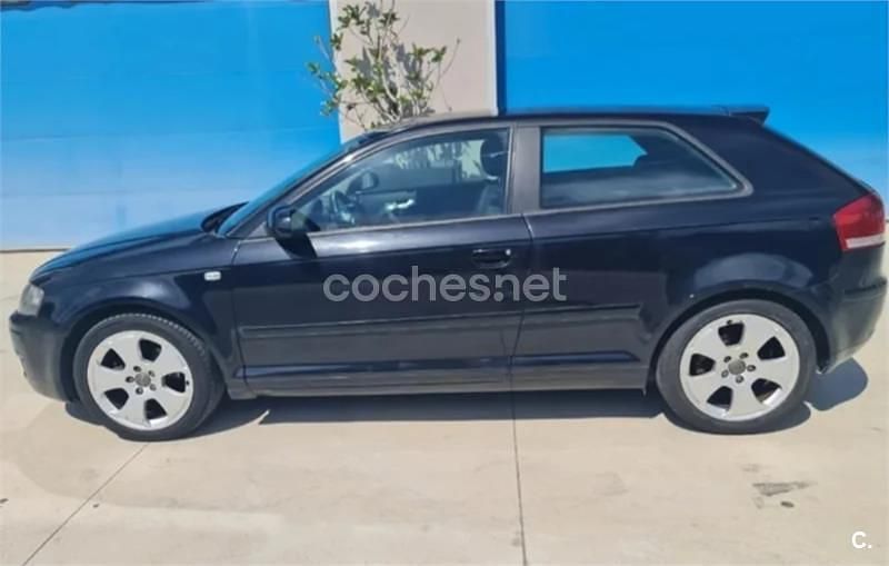 Usado Audi A3 105 CV (77 kW) 2007 Negro Berlina