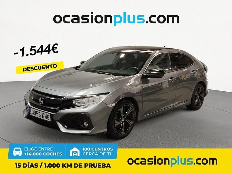 Gris Usado 2018 Honda Civic Elegance Berlina | 16.990 € (Precio justo) - Imagen 1/4
