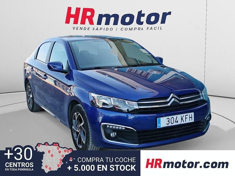 Azul Usado 2017 Citroën C-Elysee I PureTech Berlina | 7510 € (Precio justo) - Imagen 1/4