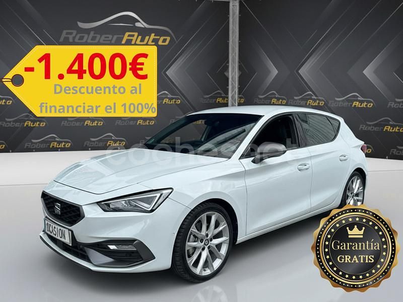 Blanco Usado 2024 Seat Leon FR Berlina | 23.999 € (Precio justo) - Imagen 1/4