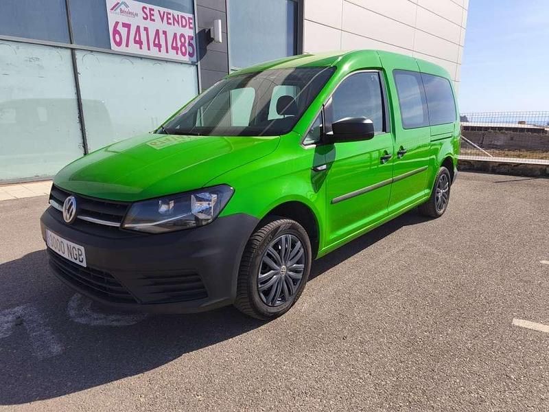 Verde Usado 2020 VW Caddy Maxi Monovolumen | 14.700 € (Precio justo) - Imagen 1/4