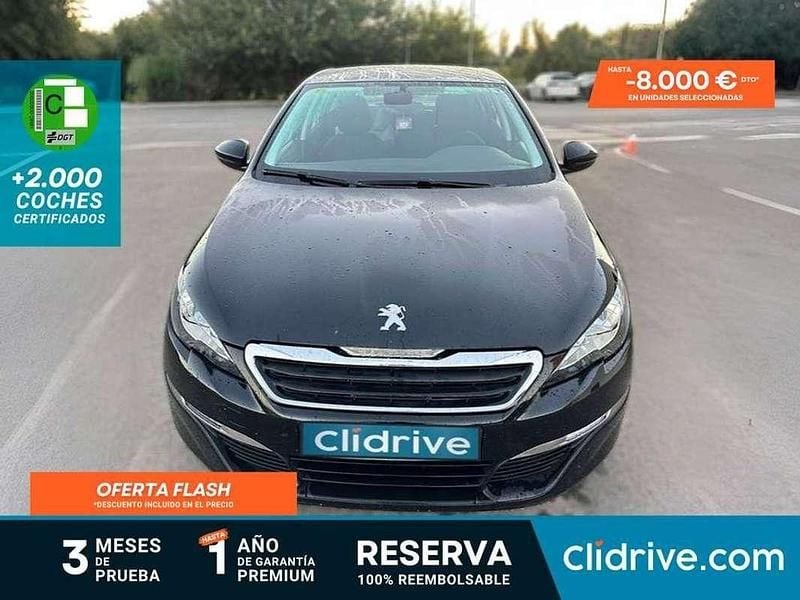 Negro Usado 2015 Peugeot 308 SW Style Familiar | 6790 € (Super precio) - Imagen 1/3