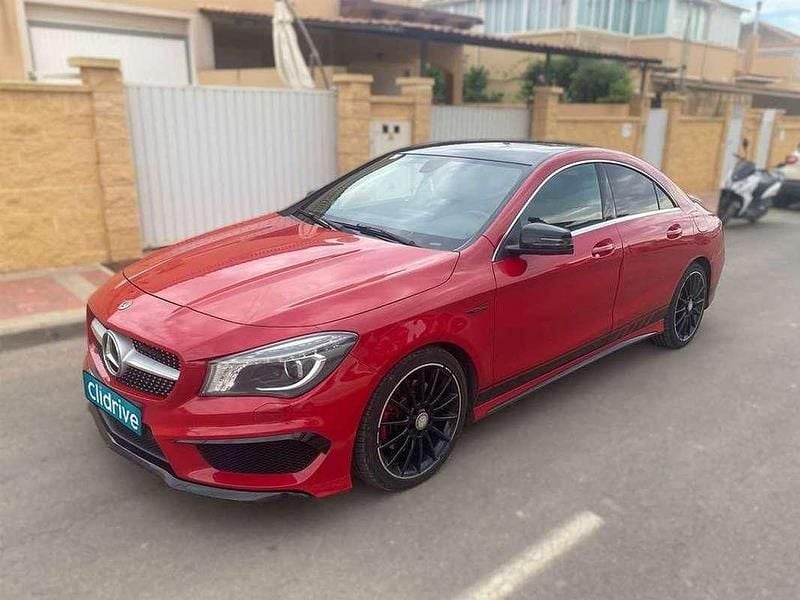Usado Mercedes C220 AMG line 170 CV (125 kW) 2013 Rojo Coupe