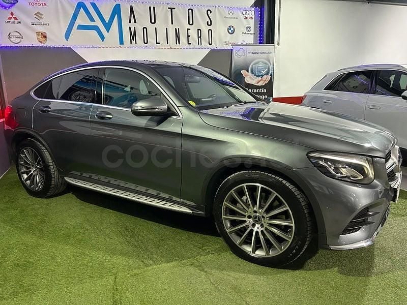 Usado Mercedes GLC250 204 CV (150 kW) 2018 Gris / plata Coupe