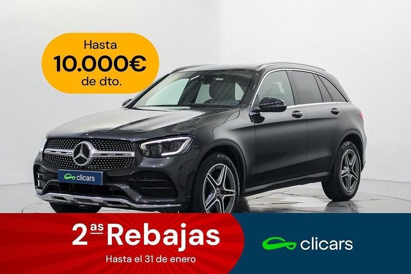 Gris Usado 2021 Mercedes GLC300 SUV | 39.990 € (Precio justo) - Imagen 1/4