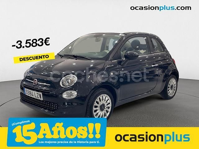 Negro Usado 2022 Fiat 500C Dolcevita Descapotable | 11.100 € (Precio justo) - Imagen 1/4