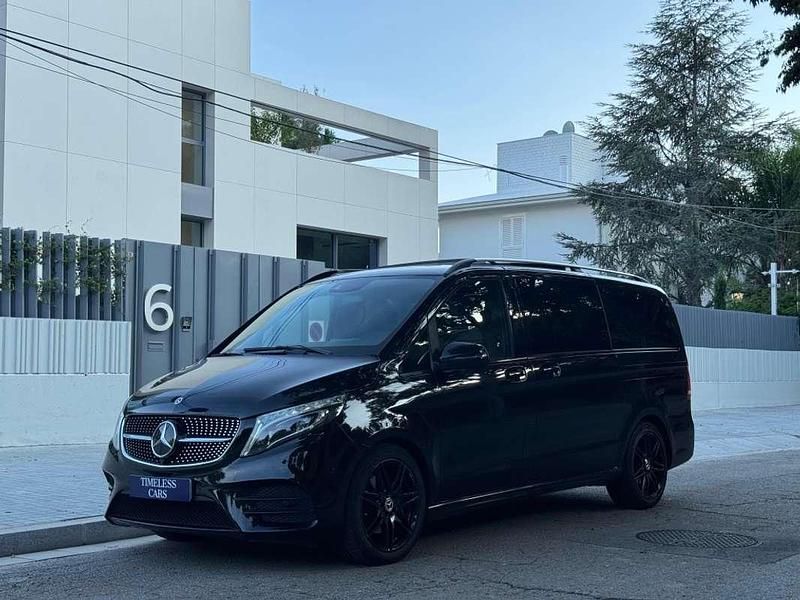 Negro Usado 2021 Mercedes V300 Exclusive Monovolumen | 54.990 € (Precio justo) - Imagen 1/4