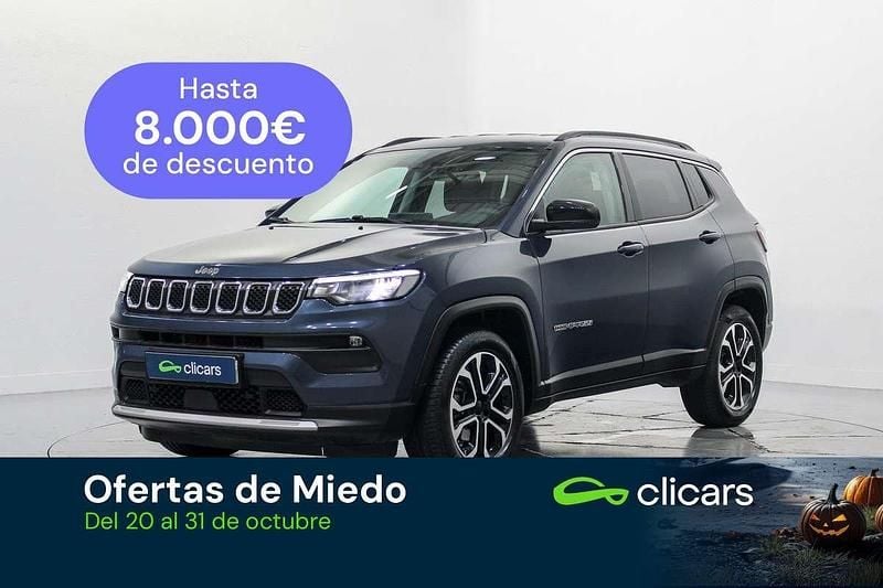 Azul Usado 2023 Jeep Compass Limited SUV | 23.190 € (Buen precio) - Imagen 1/4