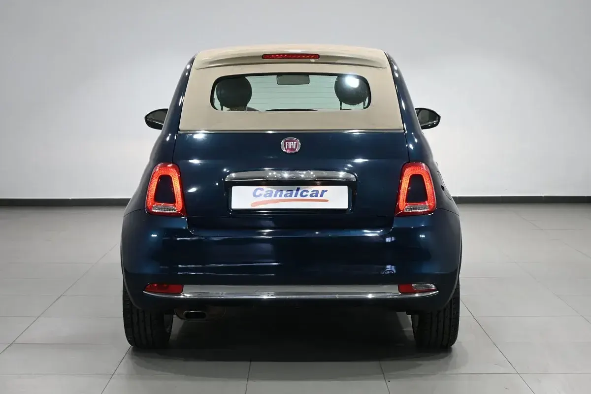 Usado Fiat 500C S 69 CV (50 kW) 2016 Azul Descapotable