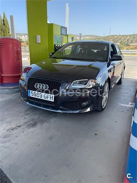 Usado Audi A3 S-Line 140 CV (102 kW) 2008 Negro Utilitario