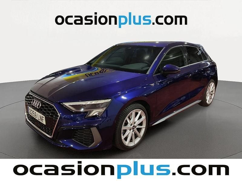 Usado Audi A3 Sportback S-Line 116 CV (85 kW) 2021 Azul Utilitario