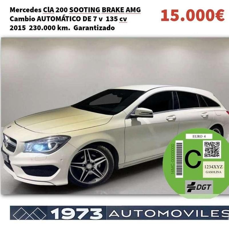 Blanco Usado 2016 Mercedes CLA200 Shooting Brake AMG line Familiar | 14.000 € (Buen precio) - Imagen 1/4