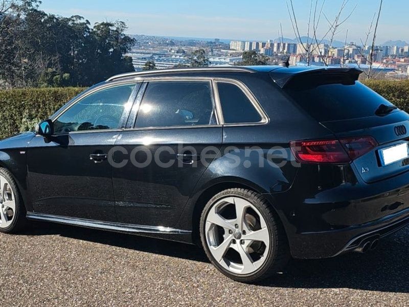 Negro Usado 2014 Audi A3 Sportback S-Line Berlina | 15.490 € (Un poco caro) - Imagen 1/4