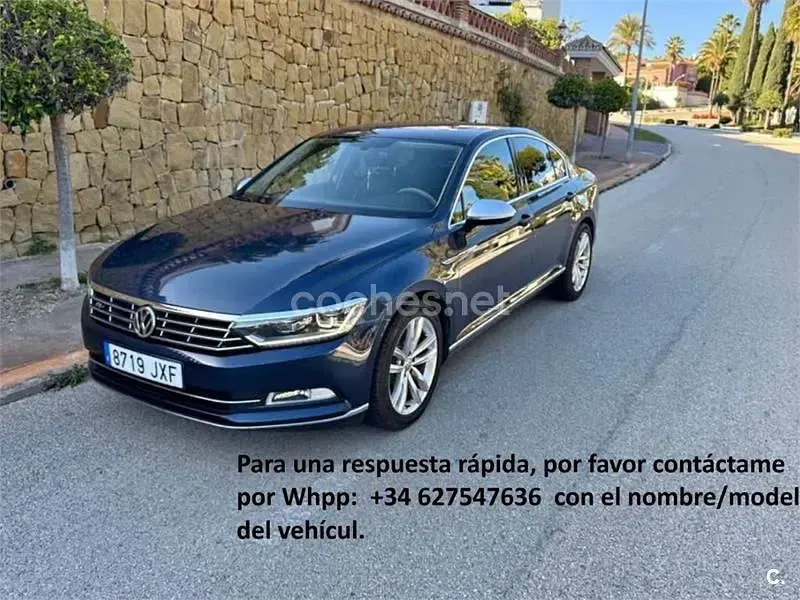 Usado VW Passat Sportline 150 CV (110 kW) 2017 Negro Berlina