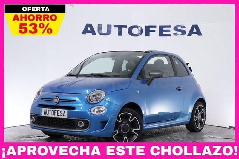 Usado Fiat 500C S 69 CV (50 kW) 2016 Azul Descapotable