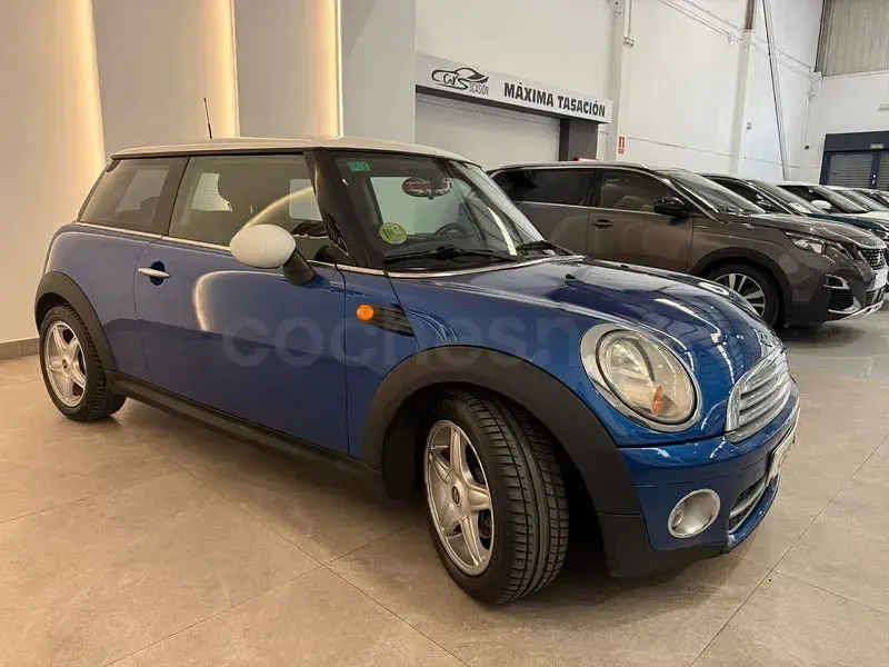 Käytetty Mini Cooper D 110 HP (80 kW) 2008 Sininen Viistoperä