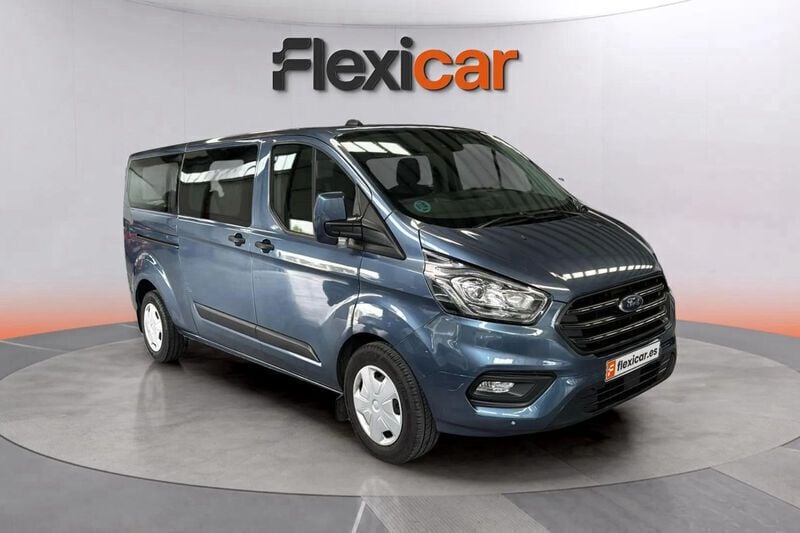 Azul Usado 2023 Ford Transit Custom Trend Familiar | 30.290 € (Precio justo) - Imagen 1/4