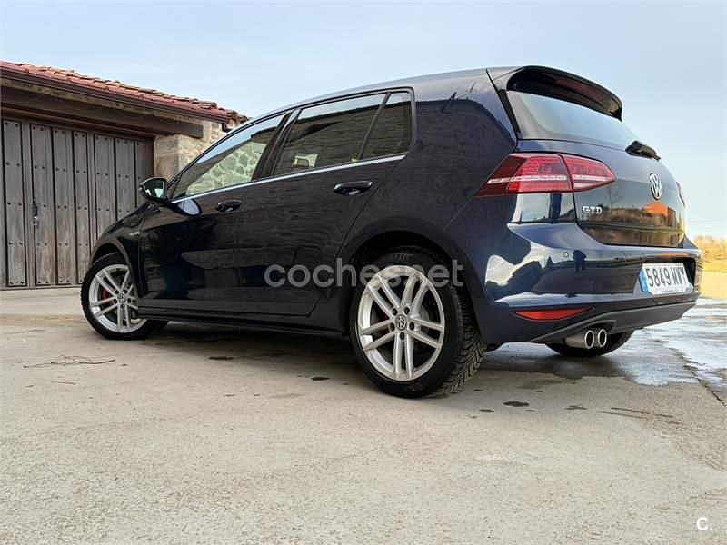 Usado VW Golf VII GTD 184 CV (135 kW) 2015 Azul Berlina