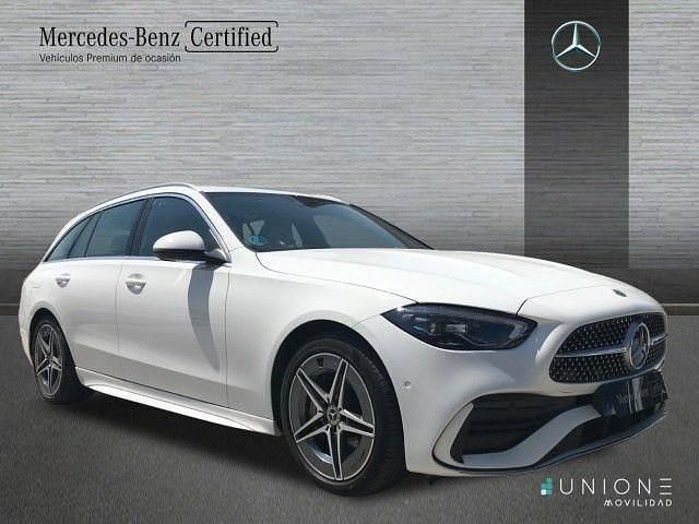 Usado Mercedes C220 AMG line 200 CV (147 kW) 2024 Blanco polar