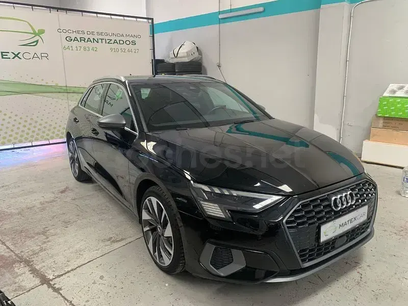 Usado Audi A3 S-Line 150 CV (110 kW) 2021 Negro Berlina
