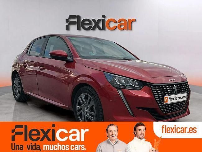 Usado Peugeot 208 Active 100 CV (73 kW) 2021 Rojo Utilitario