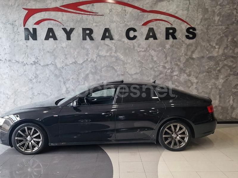 Usado Audi A5 Sportback S-Line 177 CV (130 kW) 2014 Negro Utilitario